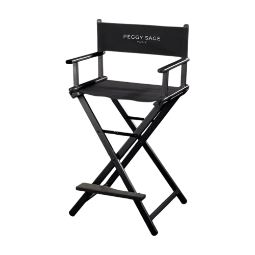 Peggy Sage Aluminium Make-Up Black Armchair