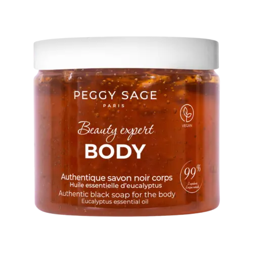 Peggy Sage Beauty Expert Body Authentic Black Soap For The Body - Eucalyptus Essential Oil 190gr