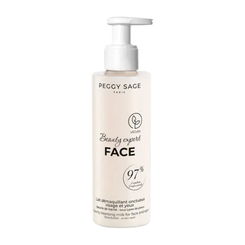 Peggy Sage Beauty Expert Face Creamy Cleansing Milk For Face And Eyes  - Shea Butter All Skin Types 200ml