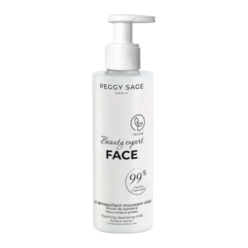 Peggy Sage Beauty Expert Face Foaming Cleansing Milk  – Burdock ExtractCombination And Oily Skin 200ml