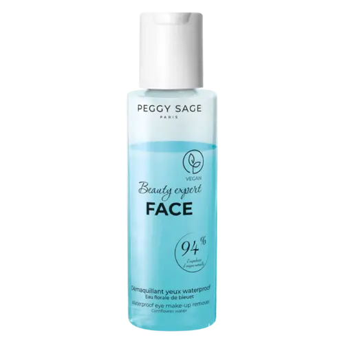 Peggy Sage Beauty Expert Face Waterproof Eye Make-Up Remover - Cornflower Water 100ml