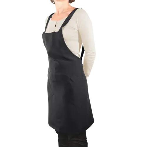 Peggy Sage Black Beautician'S Apron One Size