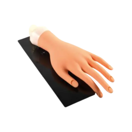Peggy Sage Practice Hand + Stand + 20 Nail Protectors 0 Nail
