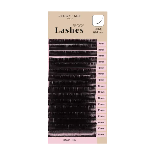 Peggy Sage Russian Volume Eyelash Extensions For Combining - Lash C - 0,03mm 7 - 13mm