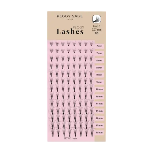 Peggy Sage Russian Volume Eyelash Extensions - Lash C - 0,07mm 6D 7 - 13mm