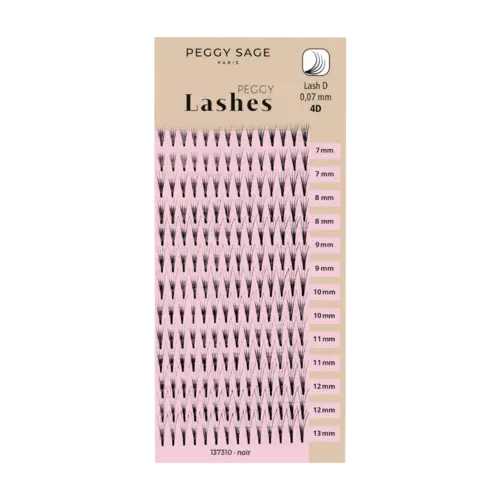 Peggy Sage Russian Volume Eyelash Extensions - Lash D - 0,07mm 4D 7 - 13mm