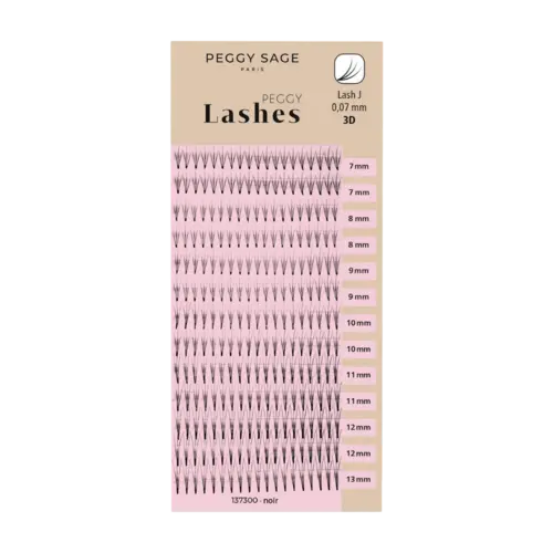 Peggy Sage Russian Volume Eyelash Extensions - Lash J - 0,07mm 3D 7 - 13mm